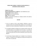 ASUNTO: LIQUIDACIÓN CONTRATO DE TRABAJO ESCRITO POR OBRA O LABOR CONTRATADA
