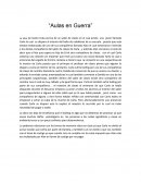 Reseña de la obra de teatro aulas en guerra