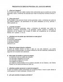 PREGUNTAS DE DERECHO PROCESAL DEL JUICIO DE AMPARO