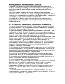 El surgimiento de la economía política.
