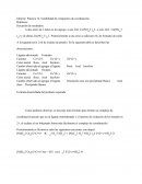 Estabilidad de compuestos de coordinación.