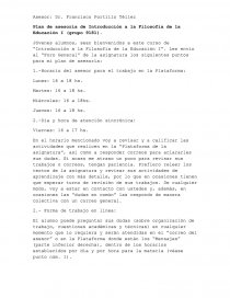 Plan de asesoría de Introducción a la Filosofía de la Educación I. Página 1