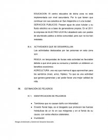 EVALUACION DE RIESGOS EN EL CASERIO NUEVO PARIS – YARINACOCHA. Página 6