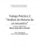 Analisis de Historia de un secuestro.
