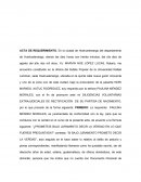 Acta notarial de requerimiento: Diligencias voluntarias extrajudiciales de rectificación de partida de nacimiento