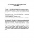 ¿De qué hablamos cuándo hablamos de oportunidades?