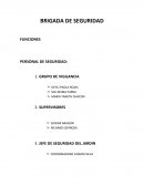 BRIGADA DE SEGURIDAD - PLAN DE EMERGENCIA