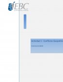 Tema: Conflictos geopolíticos