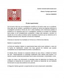 El plan experimental.