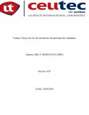 Ensayo de ley de mecanismo de participación ciudadana.