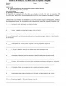 Control de lectura El Niño con Pijama a rayas.