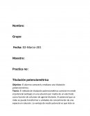 Titulación potenciométrica.