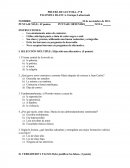 PRUEBA DE LECTURA. 3° B PALOMITA BLANCA. Enrique Lafourcade