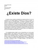 ¿Existe Dios?