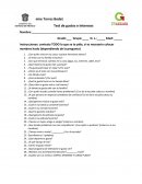 Test de gustos e intereses.