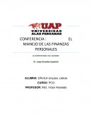 EL MANEJO DE LAS FINANZAS PERSONALES LA IMPORTANCIA DEL AHORRO