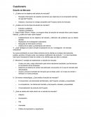 Cuestionario Estudio de Mercado
