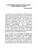 TRASTORNO DE ANSIEDAD GENERALIZADA UN CUADRO COMPLEJO Y COMUN