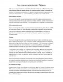 Las consecuencias del Tabaco