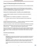 Tema 2: El Marketing Mix de los Servicios