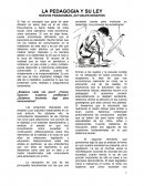 LA PEDAGOGIA Y SU LEY NUEVOS PARADIGMAS, ACTUALES DESAFIOS