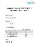 MARKETING DE SERVICIOS - TRABAJO FINAL