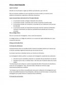 Etica e investigacion