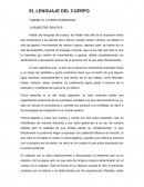 PSICOLOGIA. EL LENGUAJE DEL CUERPO