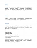 MISIÓN SERVICIOS PUBLICOS