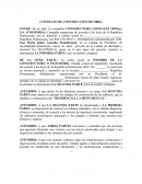 Modelo de contrato para obras de ingenieria.