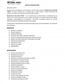 Carta de presentacion de alu glass