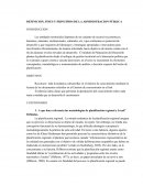 DEFINICION, FINES Y PRINCIPIOS DE LA ADMINISTRACIÓN PUBLICA