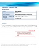 Trabajo final de investigación social