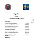 Español 2 Etapa 3 Actividad Integradora