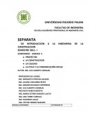 INTRODUCCION DE SEPARATA