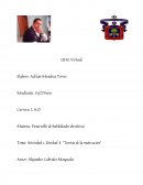 Actividad 1, Unidad 4. “Teorías de la motivación”