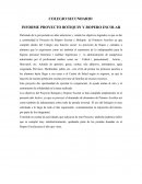 INFORME PROYECTO BOTIQUIN Y ROPERO ESCOLAR