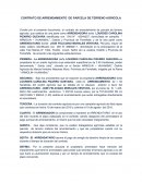 CONTRATO DE ARRENDAMIENTO DE PARCELA DE TERRENO AGRICOLA.