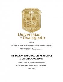 INSERCIÓN LABORAL DE PERSONAS CON DISCAPACIDAD.. Página 1