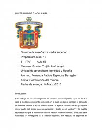 Cosmovición del hombre. Página 1