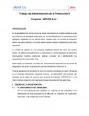Trabajo de Administración de la Producción II
