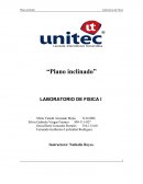 Plano inclinado Laboratorio de fisica I