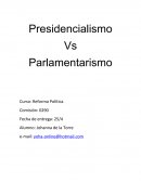 Presidencialismo Vs Parlamentarismo