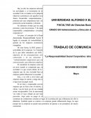 Tema: Responsabilidad Social Corporativa.
