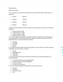 Autoevaluación 1 Química del Carbono