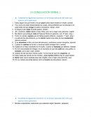 LA CONJUGACIÓN VERBAL 1