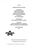 Administración en una página.Gestión administrativa y financiera