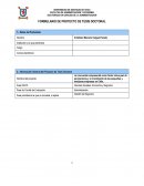 FORMULARIO DE PROYECTO DE TESIS DOCTORAL