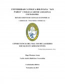 CONSECUENCIA DEL MAL USO DE LAS REDES SOCIALES EN ADOLESCENTES