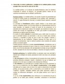 Desarrolle el carácter polifacético y múltiple de la realidad política, dando ejemplos bien concretos de cada uno de ellos.